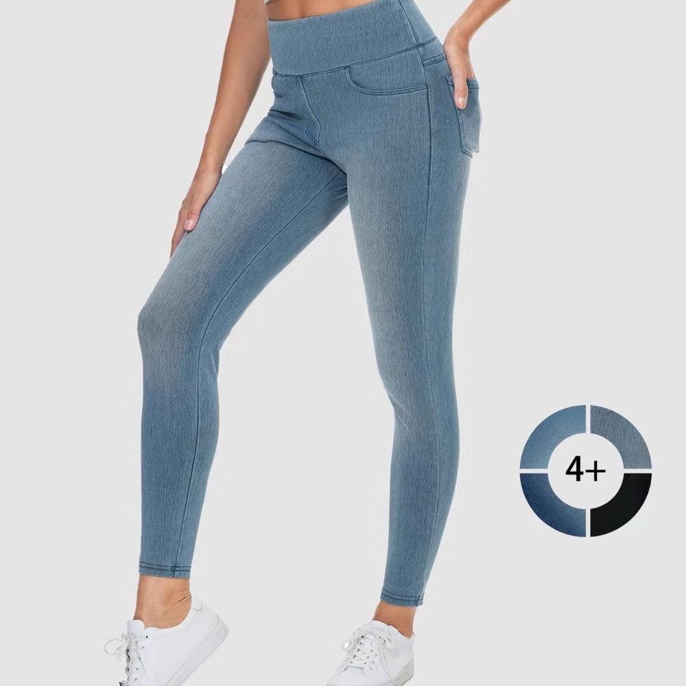 Stylish High-Rise Blue Women's Jeans